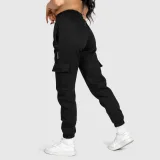 Női melegítőnadrág Iron Aesthetics Cargo, fekete · záber 4