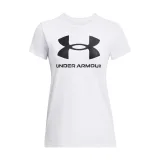 Női rövid ujjú póló UNDER ARMOUR UA Rival Logo SS-WHT · záber 3