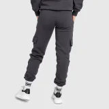 Női melegítőnadrág Iron Aesthetics Cargo, szürke · záber 3