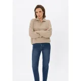 Női kapucnis pulóver VOLCANO B-MOXI-102-BEIGE · záber 4