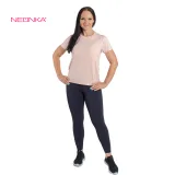 Női rövid ujjú futó póló ANTA SS Tee-WOMEN-862125120-1-Fall Rainbow Powder Heather Grey · záber 4