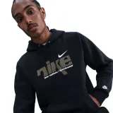 Férfi kapucnis pulóver NIKE M NK CLUB BB PO HDY SWSH SPORT BLACK METALLIC GOLD · záber 2