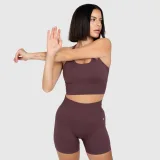 Női sportszett Iron Aesthetics Ultimate short, plum · záber 3
