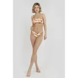 Női fürdőruha felsőrész FUNDANGO Madison One Shoulder Top-631-gilded beige · záber 4
