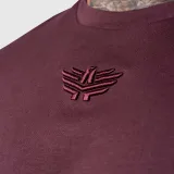 Oversized póló Iron Aesthetics 3D, bordó · záber 2