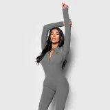 Női bordázott overál Iron Aesthetics Rib Lady, szürke · záber 3