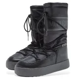 Női bokacsizmák télen MOON BOOT LTRACK HIGH NYLON WP, 001 black · záber 2
