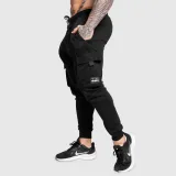 Férfi melegítőnadrág Iron Aesthetics Cargo Joggers, fekete · záber 1