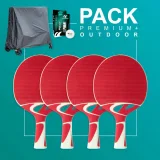 Cornilleau Premium plus pack kültéri (ASZTALTAKARÓ +pingpong ÜTŐK + LABDÁK) · záber 1