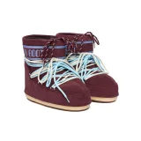 Alacsony téli cipők MOON BOOT MB ICON LOW SUEDE LACES-D013 BURGUNDY · záber 2