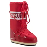 Női magas téli csizmák MOON BOOT ICON NYLON, 003 red · záber 2