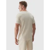 Férfi rövid ujjú póló 4F TSHIRT-4FWSS24TTSHM1284-83S-BEIGE · záber 3