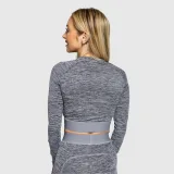 Sport crop top Iron Aesthetics Grande, szürke · záber 3