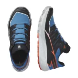 Férfi futó trail cipők SALOMON Thundercross M french blue black cherry tomato · záber 4