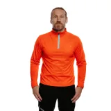Férfi túrázó póló hosszú ujjú EVERETT TEECO ZIP red melange · záber 1