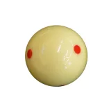 Golyó Pool Fehér 57,2 mm normál méretű, PIROS ponttal,Aramith · záber 2