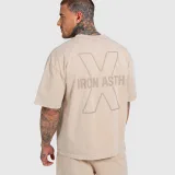 Férfi póló Iron Aesthetics X Washed, bézs · záber 1