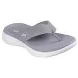 Női papucsok (strandcipők) SKECHERS On The Go 600 Sunny W grey white · záber 1