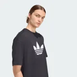 Férfi rövid ujjú póló ADIDAS ORIGINALS TREFOIL T-SHIRT BLACK WHITE · záber 5
