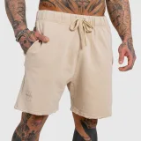 Férfi rövidnadrág Iron Aesthetics X Washed, bézs · záber 1