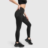 Varrás nélküli leggings Iron Aesthetics Seamless Butt, fekete · záber 2