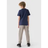 Fiú melegített melegítőnadrágok 4F JUNIOR TROUSERS-JWAW24TTROM760-26S-WARM LIGHT GREY - Pohlavie: Gyerek · záber 4
