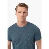 Férfi rövid ujjú póló VOLCANO TM-LEIF-NAVY · záber 6