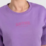 Női crop top Iron Aesthetics Heavy-Terry, lila · záber 3