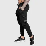 Férfi melegítőnadrág Iron Aesthetics Cargo Joggers, fekete · záber 1