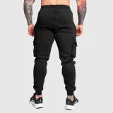 Férfi melegítőnadrág Iron Aesthetics Cargo Joggers, fekete · záber 5
