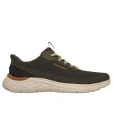 Férfi szabadidőcipő SKECHERS Garner Bungee Lace Slip-Ins M olive · záber 2