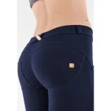 Női jeggings nadrág FREDDY WR.UP® skinny push up organic cotton trousers with regular waist-Blue · záber 8