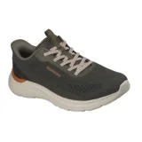Férfi szabadidőcipő SKECHERS Garner Bungee Lace Slip-Ins M olive · záber 1