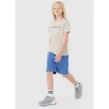 Fiú melegítőnadrág rövidnadrág 4F JUNIOR SHORTS CAS M600-34S-LIGHT BLUE - Pohlavie: Gyerek · záber 4