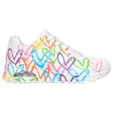 Női utcai cipők SKECHERS Uno Highlight Love black multi · záber 2