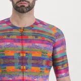 Férfi rövidujjú kerékpáros mez SPORTFUL Glitch bomber jersey, multicolor blue · záber 4