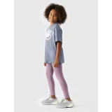 Lány leggings 4F JUNIOR TIGHTS-JWMM00TTIGF178-51S-VIOLET · záber 3