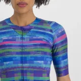 Női rövid ujjú kerékpáros mez SPORTFUL Glitch w bomber jersey, multicolor black · záber 10