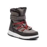 Fiú magas téli cipők MOON BOOT JR BOY BOOT, 002 black castlerock · záber 1