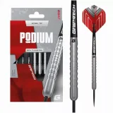 Darts szett steel GOAT Podium Silver, 22g, 80% gravírozott · záber 1