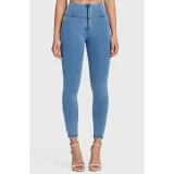 Női jeggings nadrág FREDDY WR.UP® skinny high waist push up jeggings in organic fabric-Blue · záber 2
