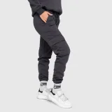 Női melegítőnadrág Iron Aesthetics Cargo, szürke · záber 4
