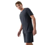 Férfi rövid ujjú edzőpóló 4F TSHIRT FNK M1344-22M-ANTHRACITE MELANGE · záber 1