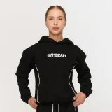 GymBeam Women‘s Varsity Hoodie Black · záber 1