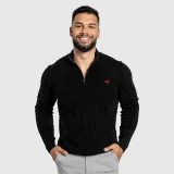 Férfi kötött pulóver Iron Aesthetics Cable Knit, fekete · záber 1