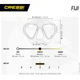 Búvármaszk CRESSI FIJI MASK BLACK BLUE · záber 5