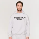 GymBeam Varsity Hoodie Grey · záber 1