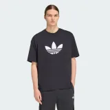 Férfi rövid ujjú póló ADIDAS ORIGINALS TREFOIL T-SHIRT BLACK WHITE · záber 2