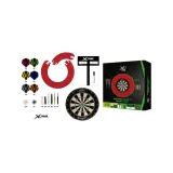 XQMAX komplett dart csomag Tournament red (tábla, piros falvédő, felírótábla + kellékek) · záber 2