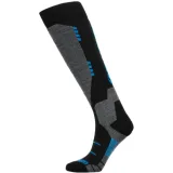 Sí zokni BLIZZARD Wool Sport ski socks, SMU, black turquoise · záber 1
